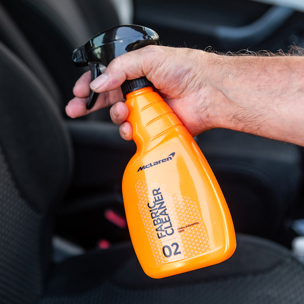 mclaren fabric cleaner in car