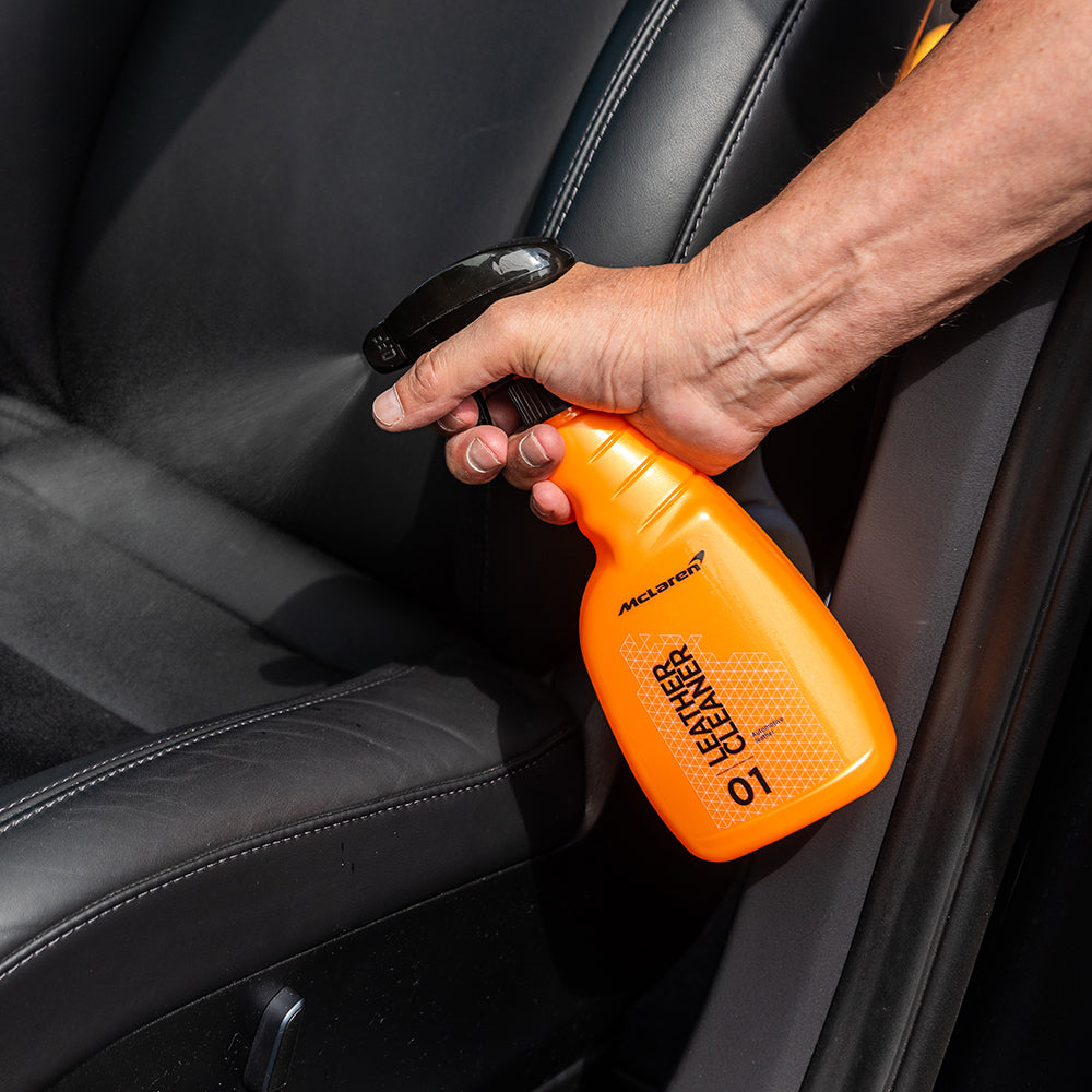 mclaren leather cleaner on leather seats