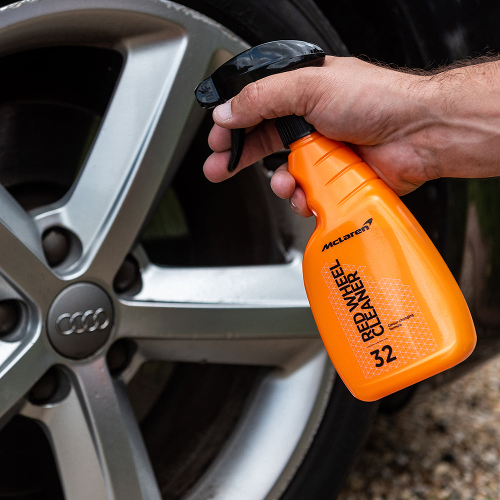 mclaren red wheel cleaner sprayer